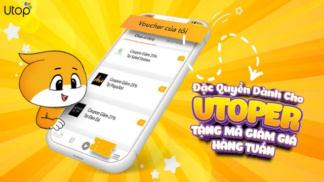 Mã Khuyến Mãi Utop Theo Tuần  Trên "Voucher Của Tôi" | Tuần 2 Tháng 11