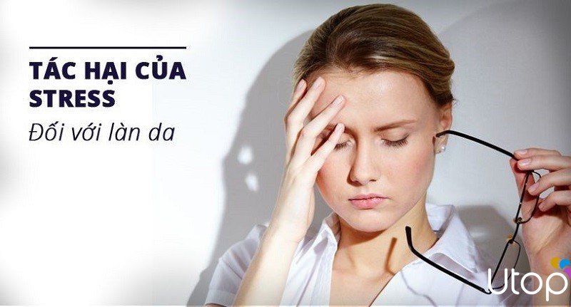 Quá stress gây tổn hại cho da