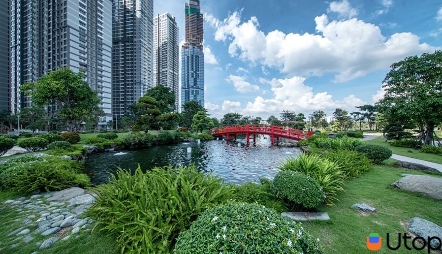 Vẻ đẹp cảnh quan tại công viên Vinhome Central Park