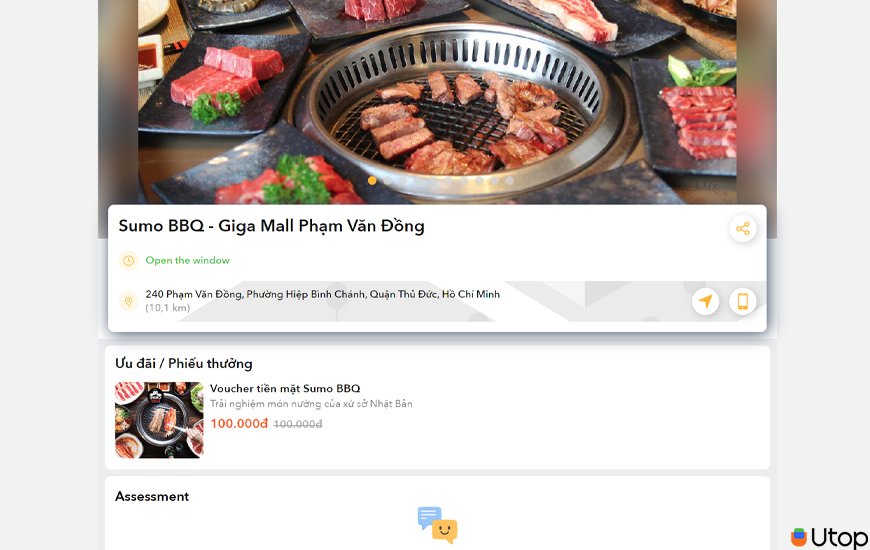 voucher ưu đãi đặc quyền riêng của Sumo BBQ