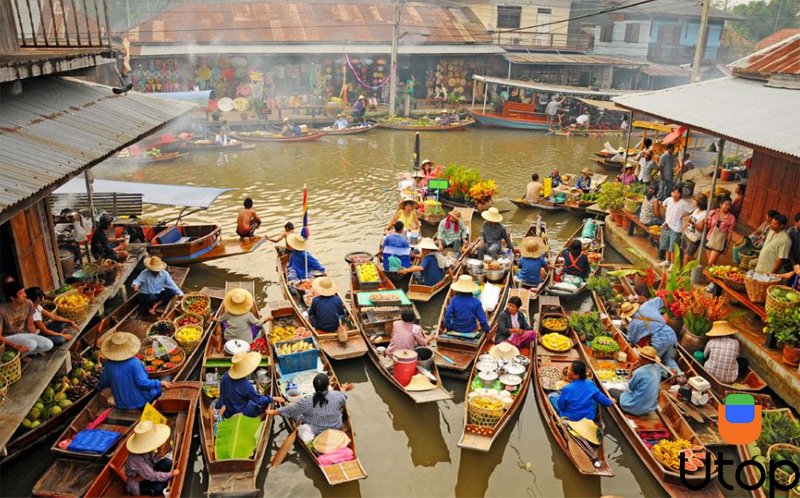 Chợ nổi Damnoen Saduak