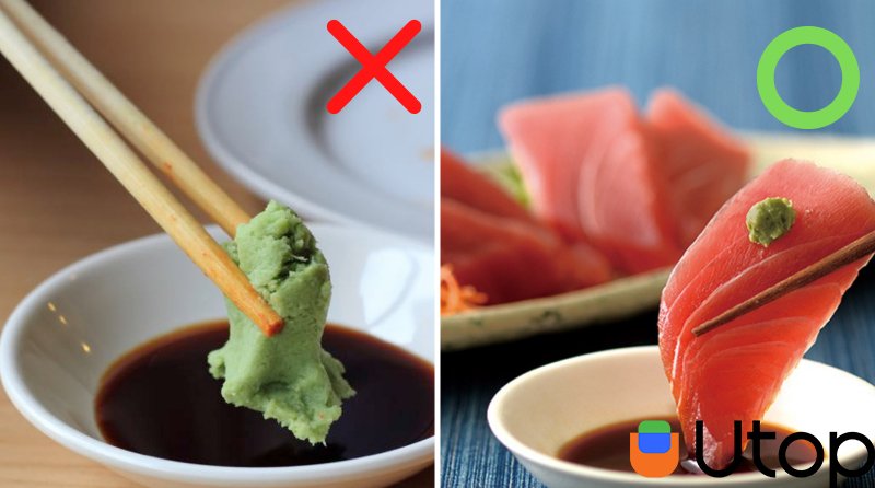 Nguyên tắc không trộn lẫn nước tương và wasabi