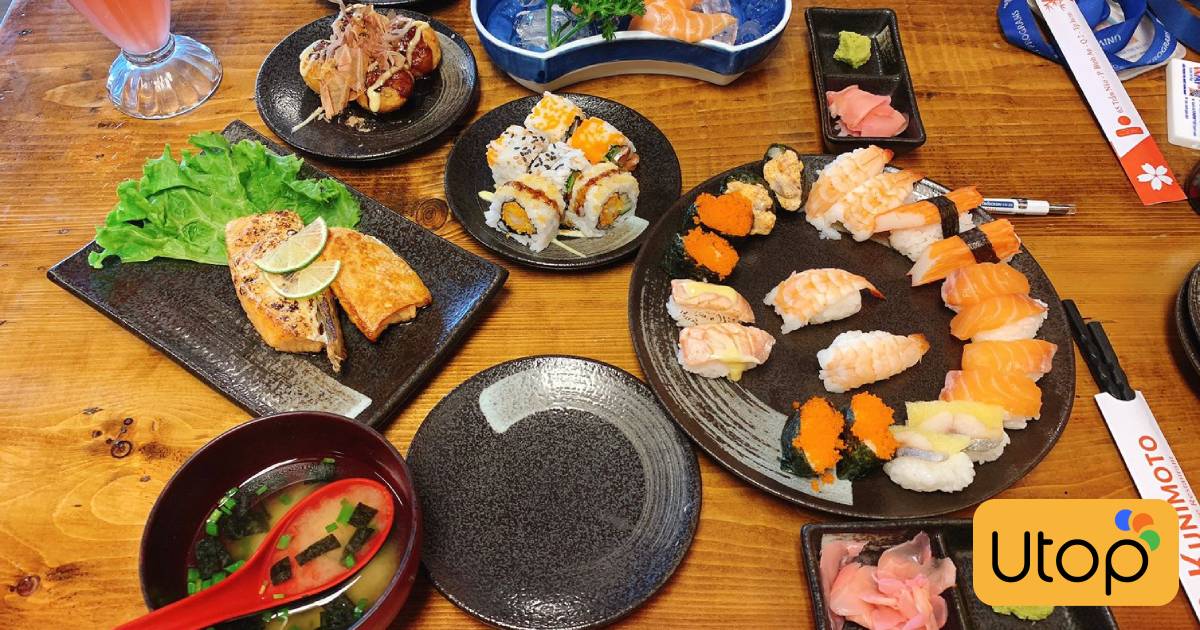 Voucher Buffet Sushi Kunimoto Utop thưởng thức thực đơn hấp dẫn