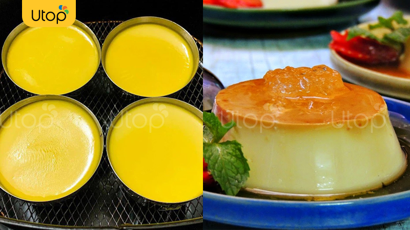 Bánh Flan Caramen nồi chiên không dầu