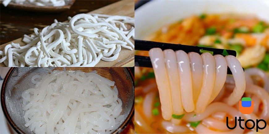 Các bước nấu bánh canh bột lọc, da heo