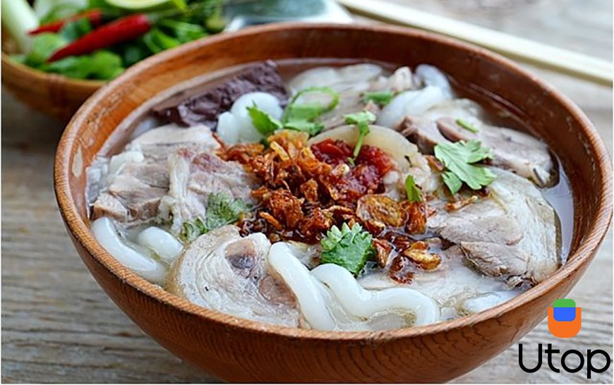 Các bước nấu bánh canh bột lọc, da heo