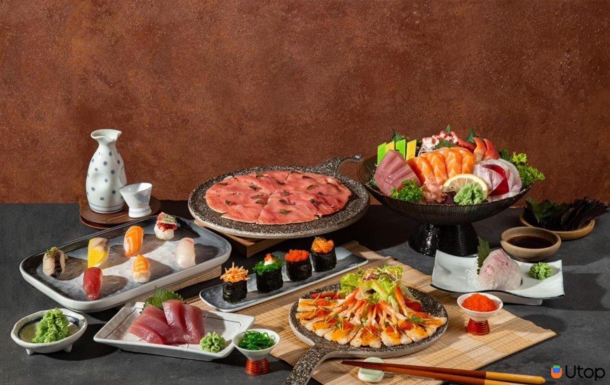 6. Ưu đãi giảm giá Utop khi ăn tại Saju Sushi & BBQ Restaurant 