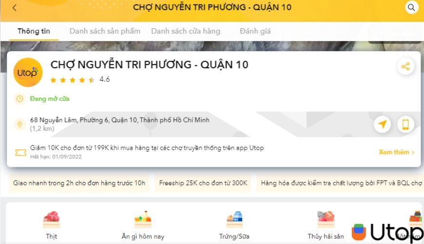 Giao hàng nhanh tại chợ Nguyễn Tri Phương