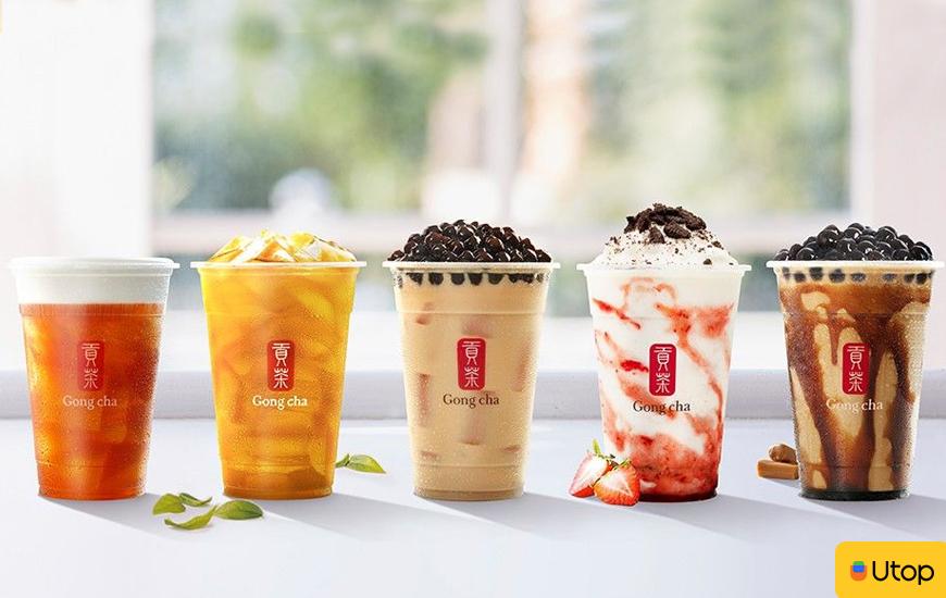 Menu đa dạng với nhiều món làm nên tên tuổi Gong Cha