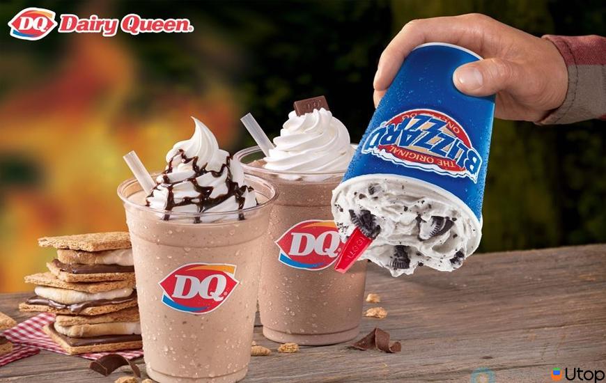 3. Thực đơn tại Dairy Queen