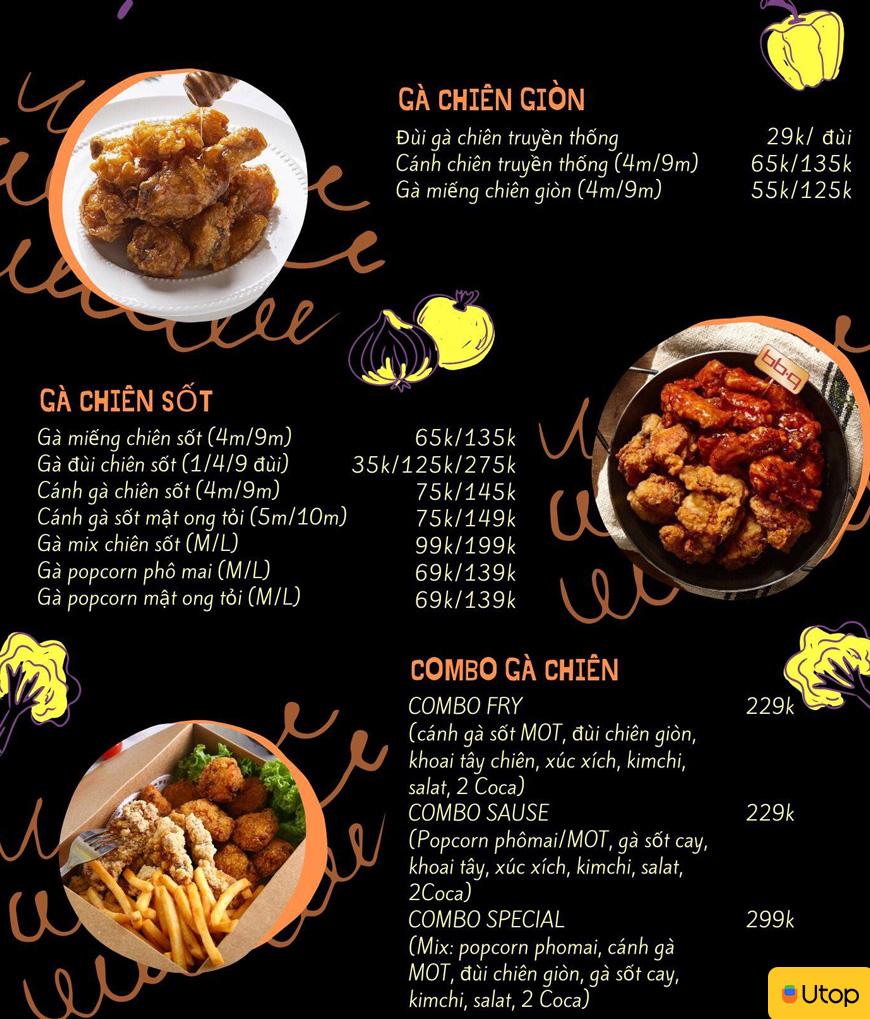 Menu siêu chất của Mokchang quán ăn Hàn Quốc