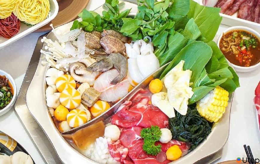 Điểm hấp dẫn ở Buffet lẩu băng chuyền Yuhua