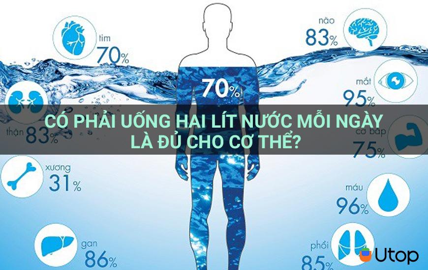 Có phải uống hai lít nước mỗi ngày là đủ cho cơ thể?