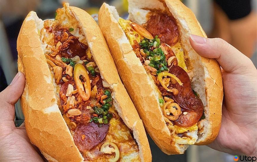 Cảm nhận khi ăn bánh mì sườn nướng Cẩm Hường 