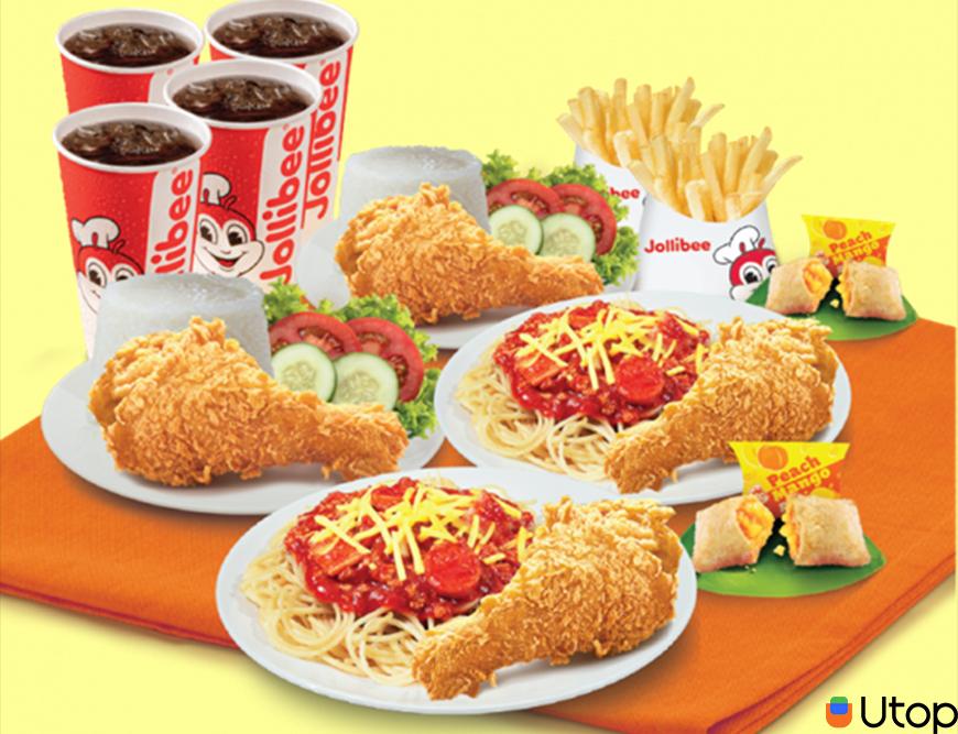 Khuyến Mãi Ngập Tràn Ăn Gà Giòn Vui Vẻ Jollibee Chỉ Có Trên App Utop| Khuyến mãi ngập tràn ăn gà giòn vui vẻ Jollibee chỉ có trên app Utop