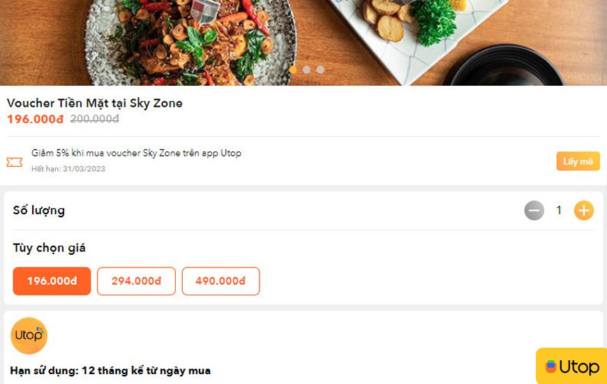  Mã giảm giá tại Sky Zone độc quyền ở Utop