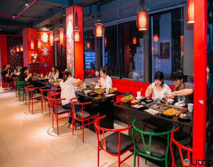 Không gian tại Ăn Được Phúc Hotpot & BBQ Buffet