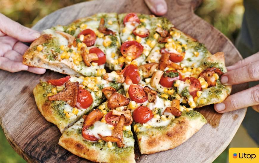 Pizza Pesto - Hải sản thơm lừng tràn viền phô mai