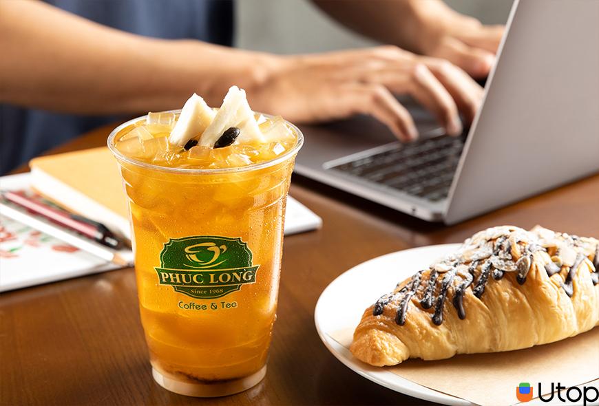Vì sao Phúc Long Coffee & Tea là một trong top thương hiệu bán chạy nhất Việt Nam|Uống Phúc Long yêu thích mà còn săn được ưu đãi qua app Utop
