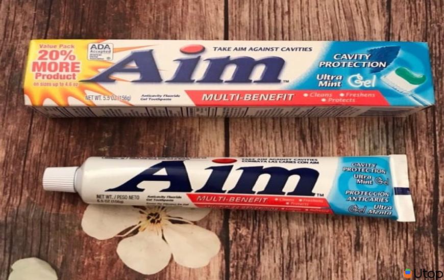 6. Kem đánh răng Aim Multi Benefit Tartar Cool Mint