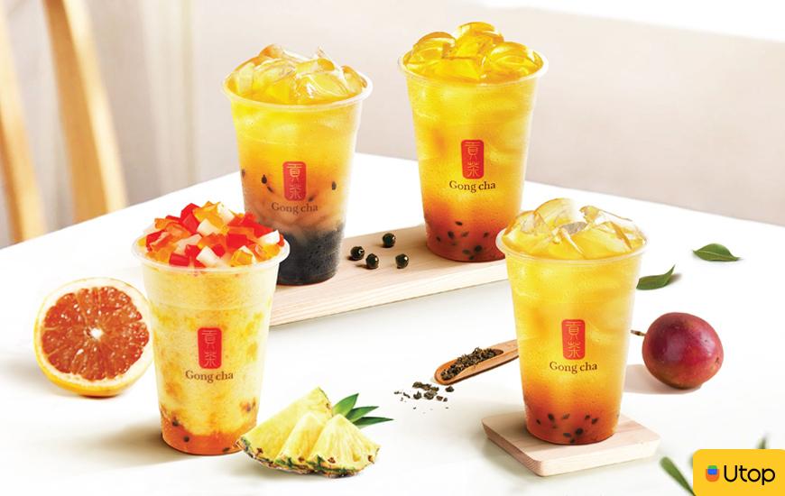 Menu đa dạng với nhiều món làm nên tên tuổi Gong Cha