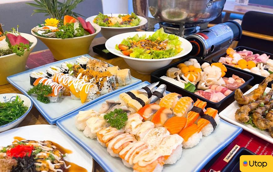 Khám phá thực đơn buffet sushi Kunimoto