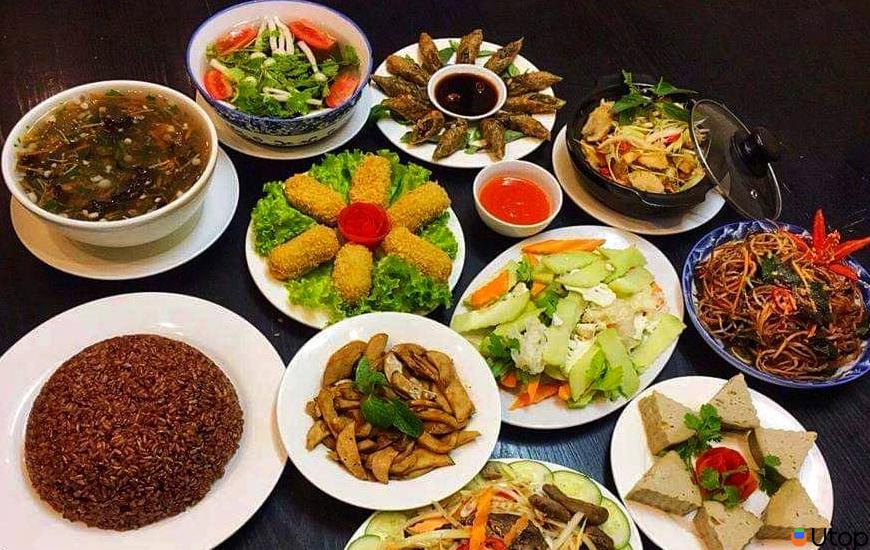 4. Menu và bảng giá tại Nhà Hàng Chay Bà Xã