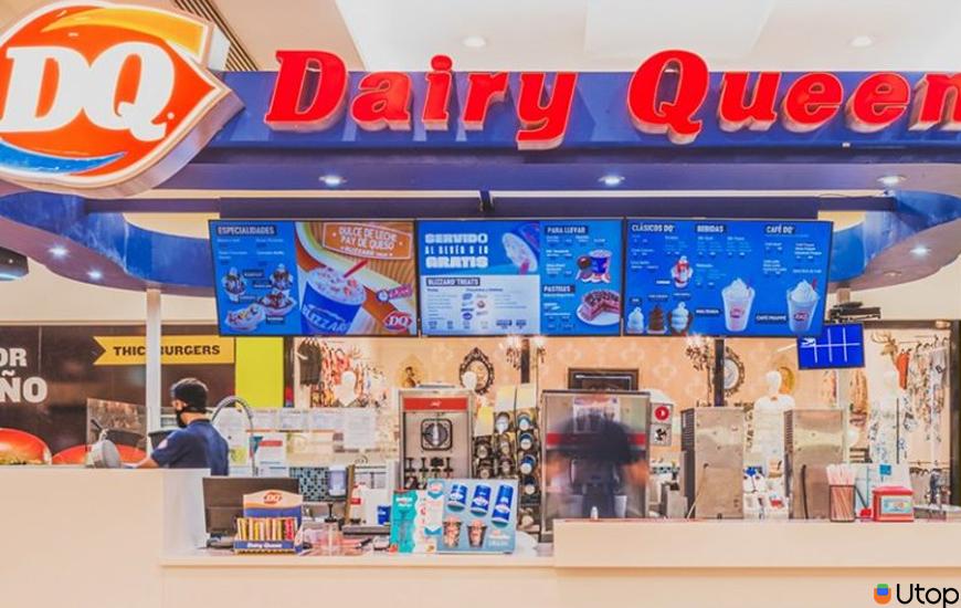 Không gian quán kem tươi Dairy Queen