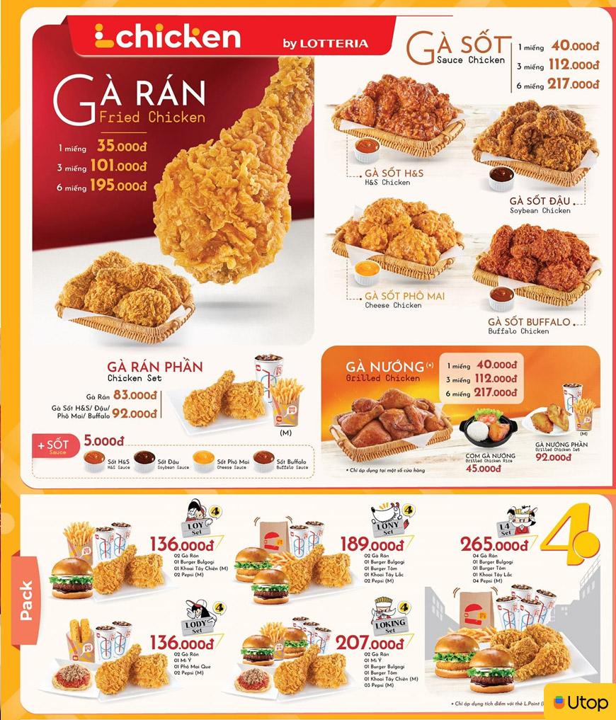 Menu món gà hấp dẫn ăn là ghiền ở Lotteria