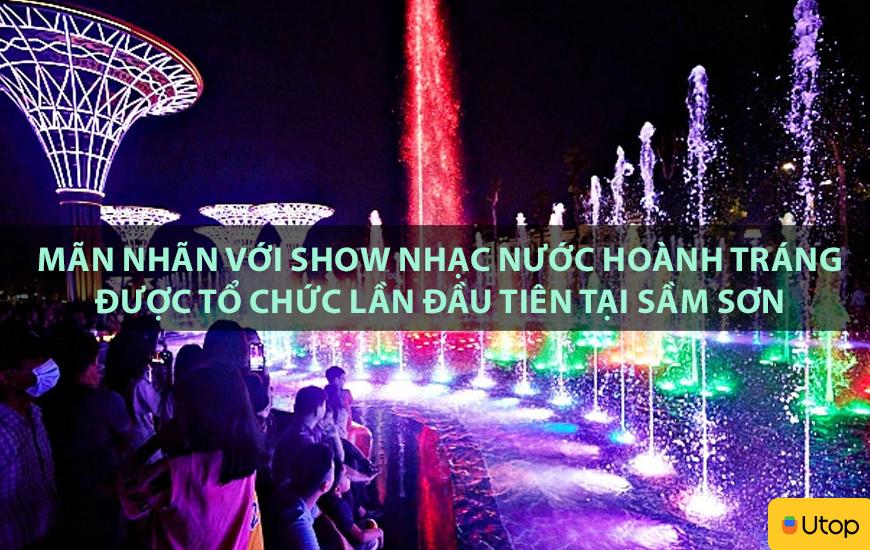 Mãn nhãn với show nhạc nước hoành tráng được tổ chức lần đầu tiên tại Sầm Sơn