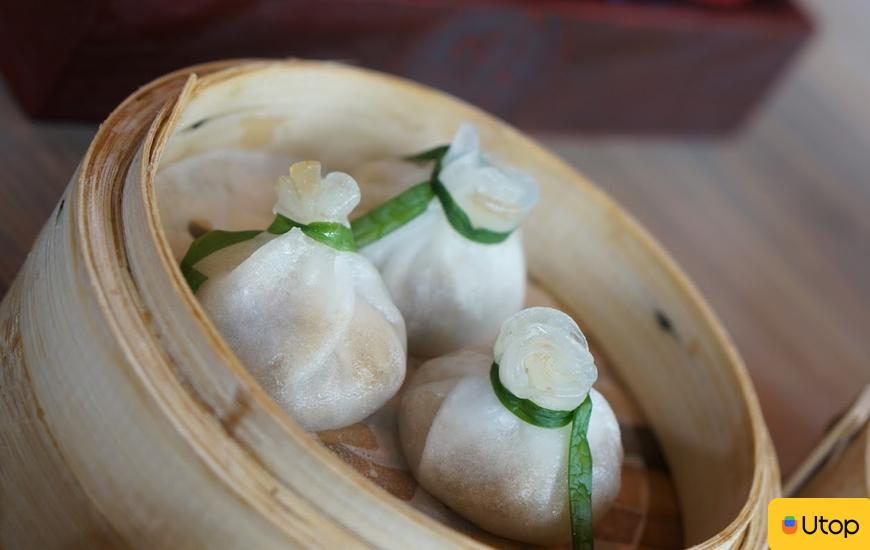 Dimsum: Há cảo thịt vịt gói kiểu quả lựu