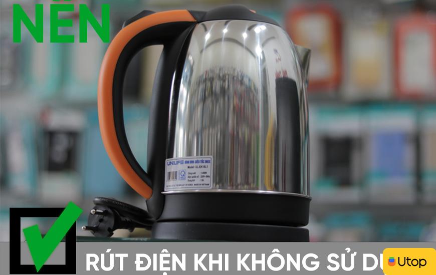 Một số lưu ý khi sử dụng ấm nước siêu tốc để đảm bảo an toàn