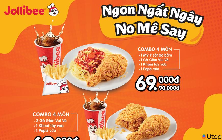 Jollibee Siêu Khuyến Mãi Cho Fan Mê Gà Chỉ Có Tại App Utop