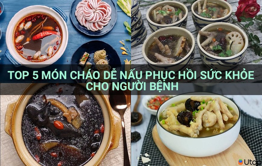 Top 5 món cháo dễ nấu phục hồi sức khỏe cho người bệnh