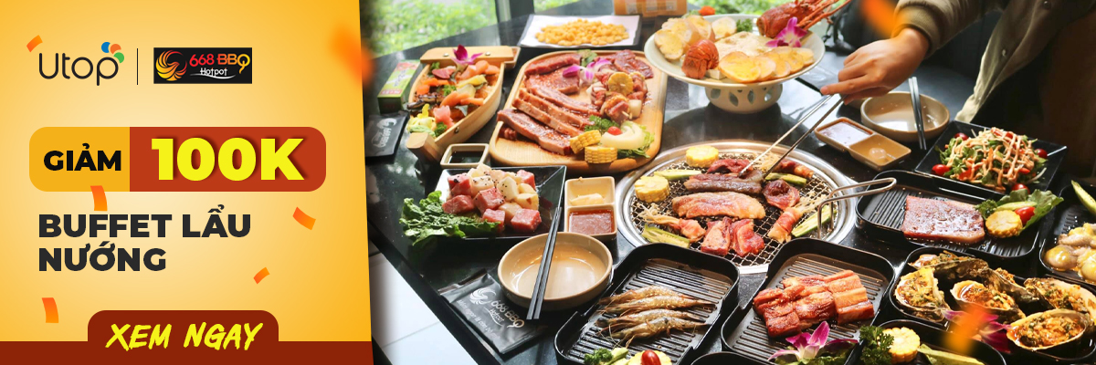 Giảm trực tiếp 100.000 đồng cho voucher buffet lẩu nướng 668 BBQ & Hotpot