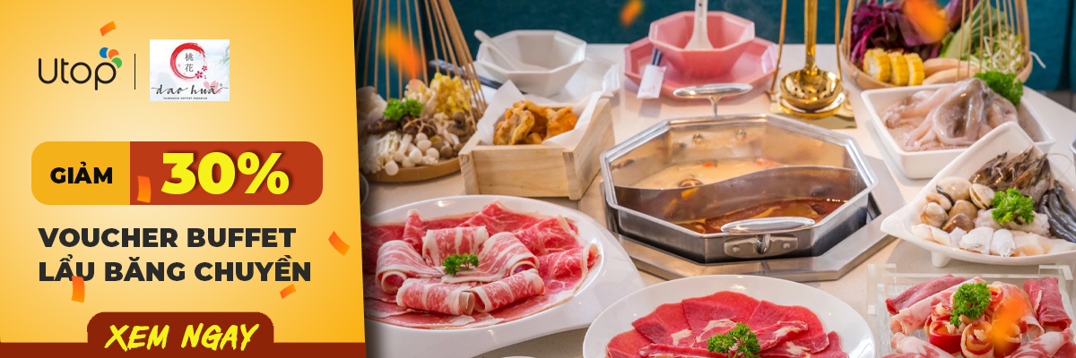 Giảm 30% voucher buffet lẩu băng chuyền Dao Hua