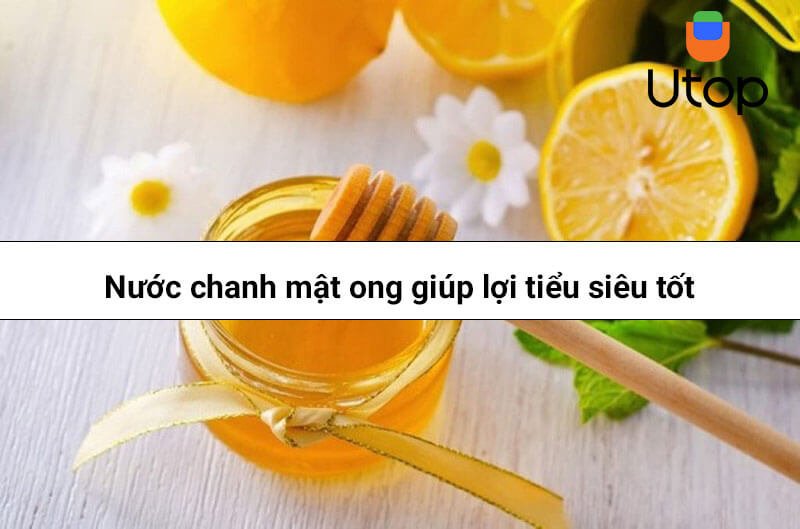 Nước chanh mật ong giúp lợi tiểu siêu tốt