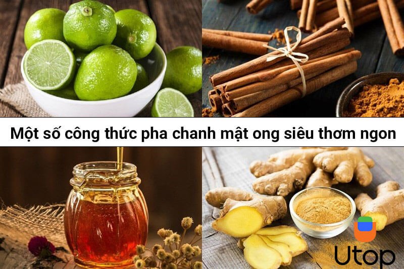 Một số công thức pha chanh mật ong siêu thơm ngon, hấp dẫn