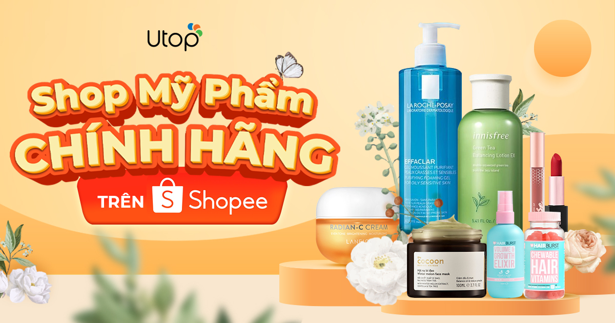 Utop sẽ tổng hợp giúp bạn đọc các shop bán mỹ phẩm uy tín trên Shopee giúp bạn tham khảo nhé!