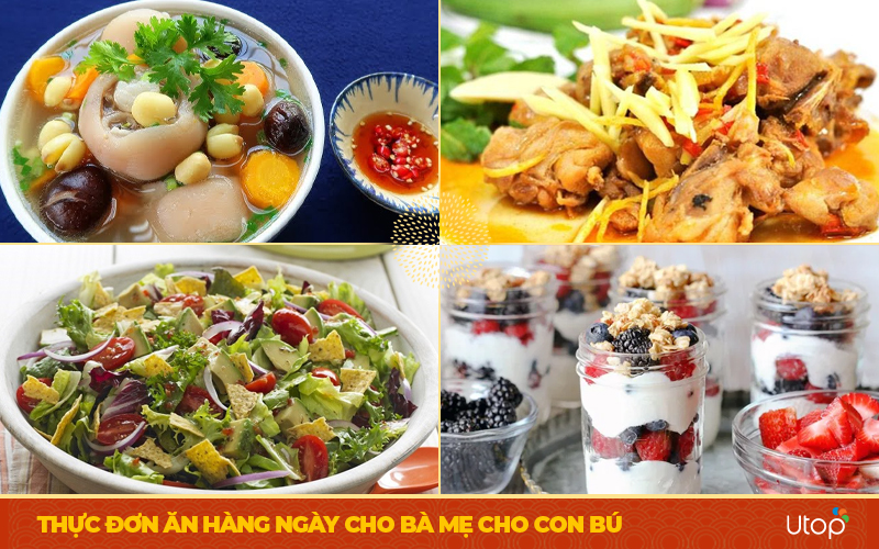 Thực đơn lợi sữa cho các bà mẹ đang cho con bú