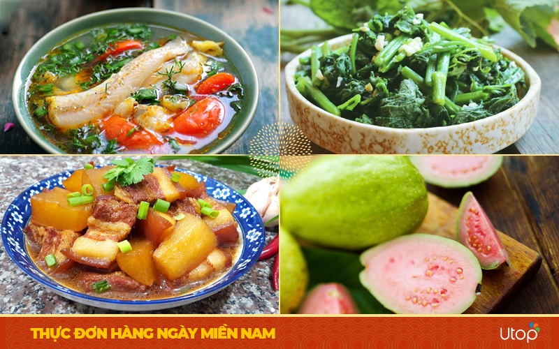 thực đơn hàng ngày cho gia đình miền Nam