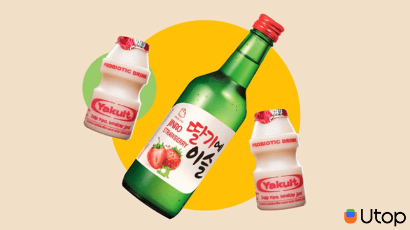 Rượu soju + Yakult