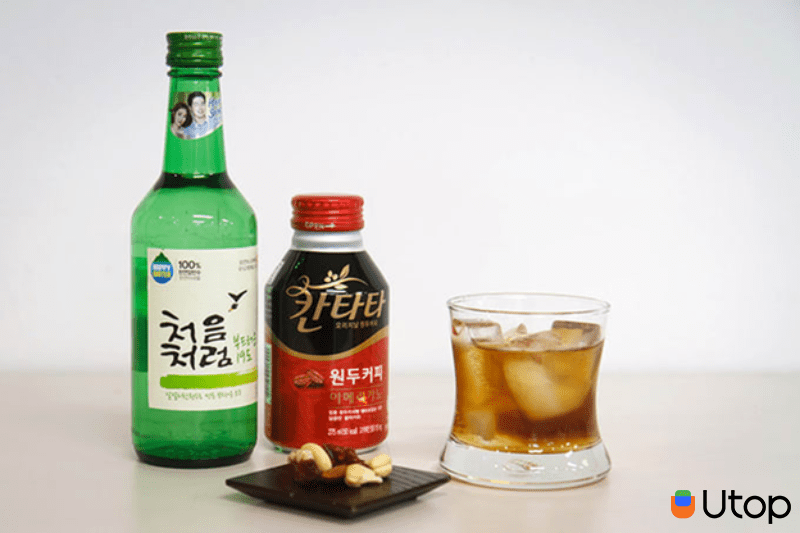 Rượu soju + Cà phê