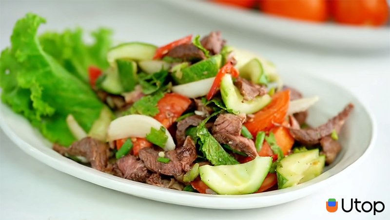 Salad thịt ba chỉ bò