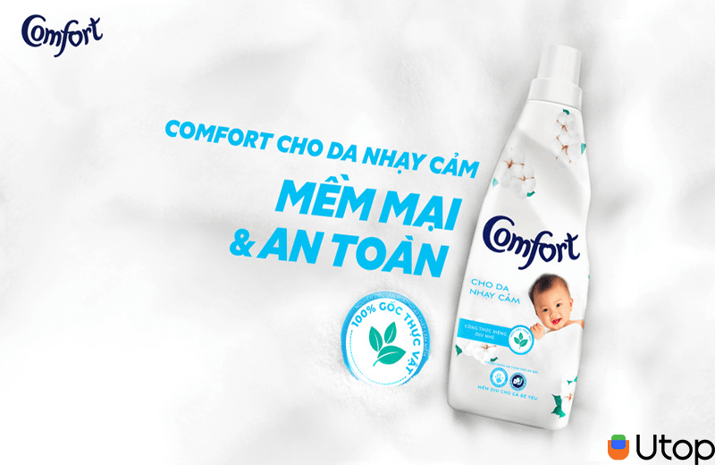 Nước xả Comfort dành cho em bé và da nhạy cảm