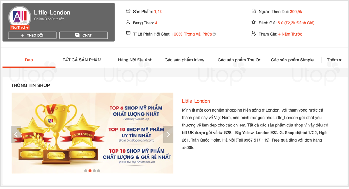 Little_London (little_london) - Các shop bán mỹ phẩm uy tín trên Shopee