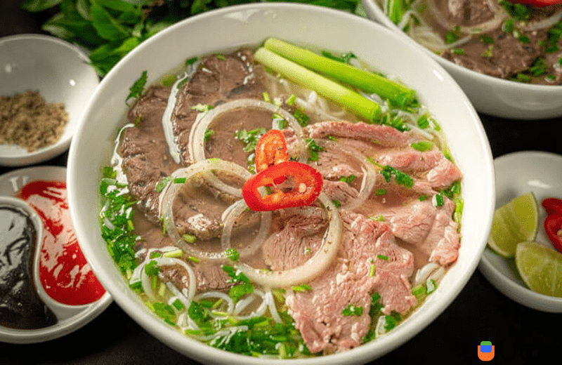 Phở bò không cần dùng nước dùng