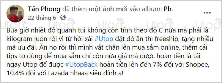 UtopBACK - Tính Năng Mua Sắm Hoàn Tiền Nổi Bật Trên App Utop