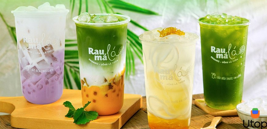 Menu thức uống của Cộng Rau Má