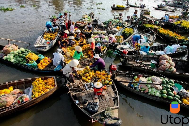 Chợ nổi Cái Bè